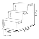 Escada para Pet 3 Degraus – Segurança e Conforto para Cães e Gatos